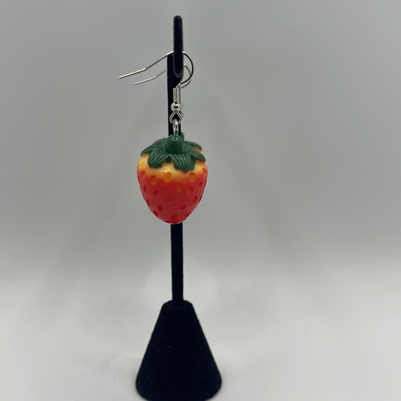 3 For $20 3D Strawberry 🍓 Dangle Earrings “You Pick 3” - Picture 7 of 7